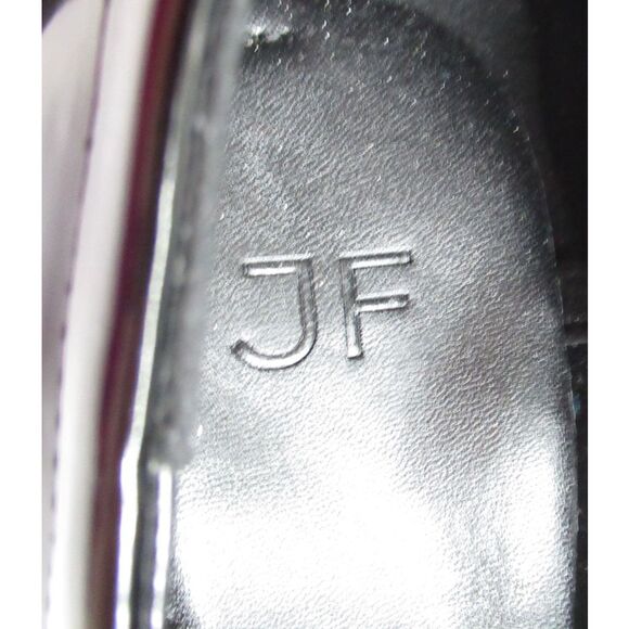JF J. Ferrar Womens Danica Penny Loafers Black Shiny Contrast Stitch 7.5 E New - Picture 6 of 8